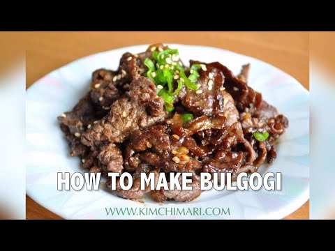 How to make Bulgogi (Korean BBQ Beef)