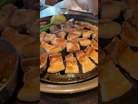 Best Korean Pork BBQ in Jeju Island. A must visit! #jejuisland #koreanbbq #pork