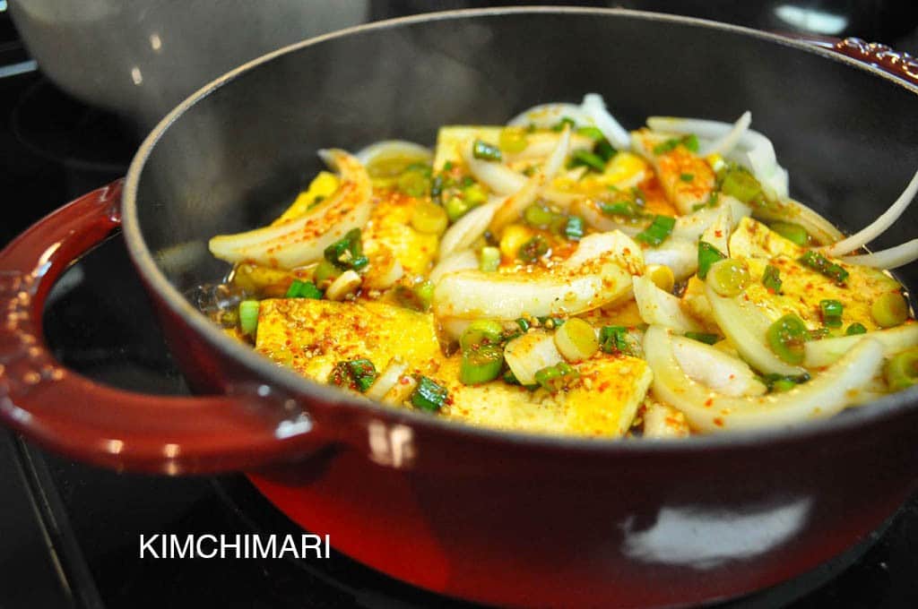 Tofu Recipe with Soy Mirin Sauce (Dubu Jorim)