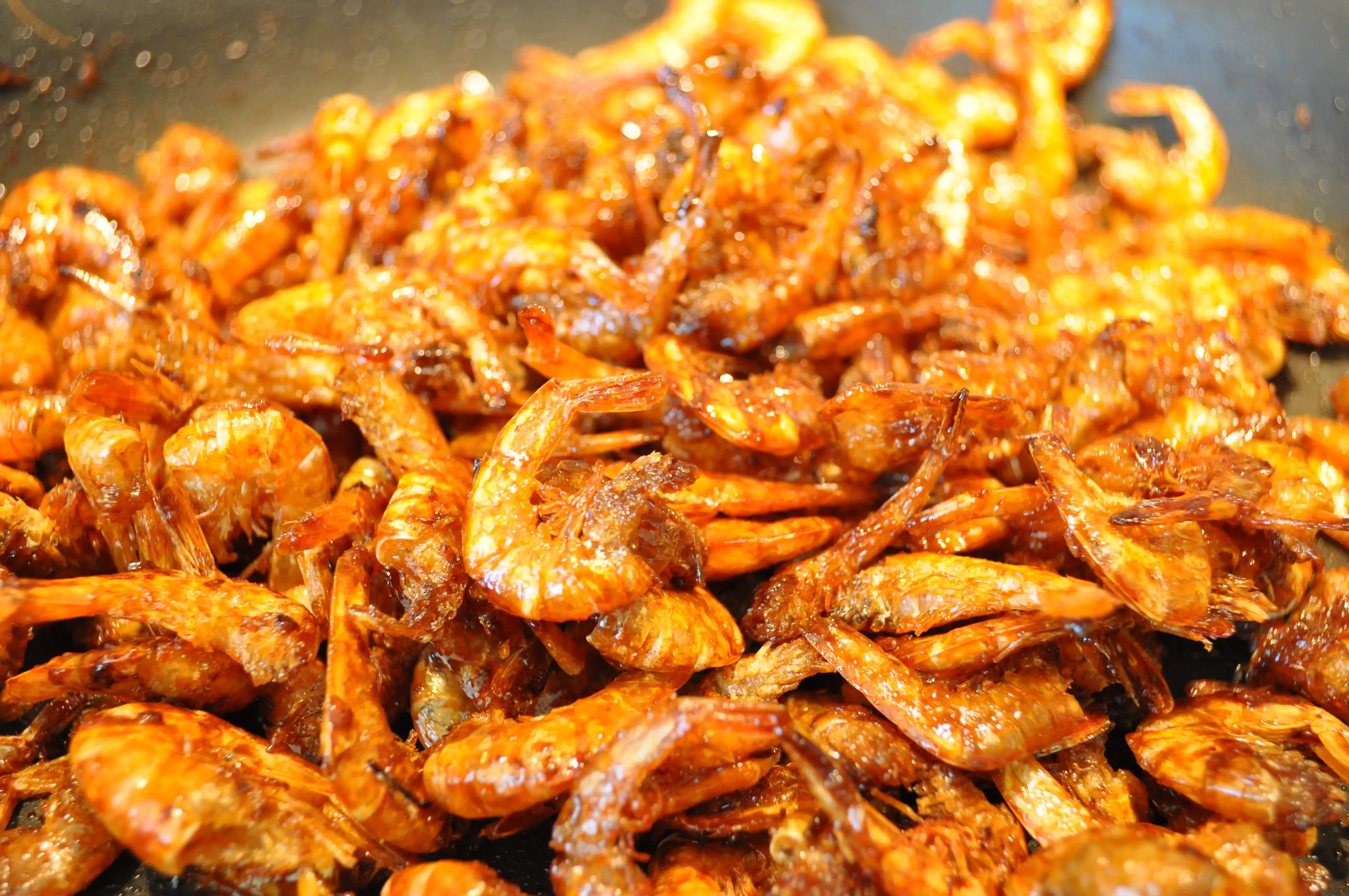 Dried shrimp cooked
