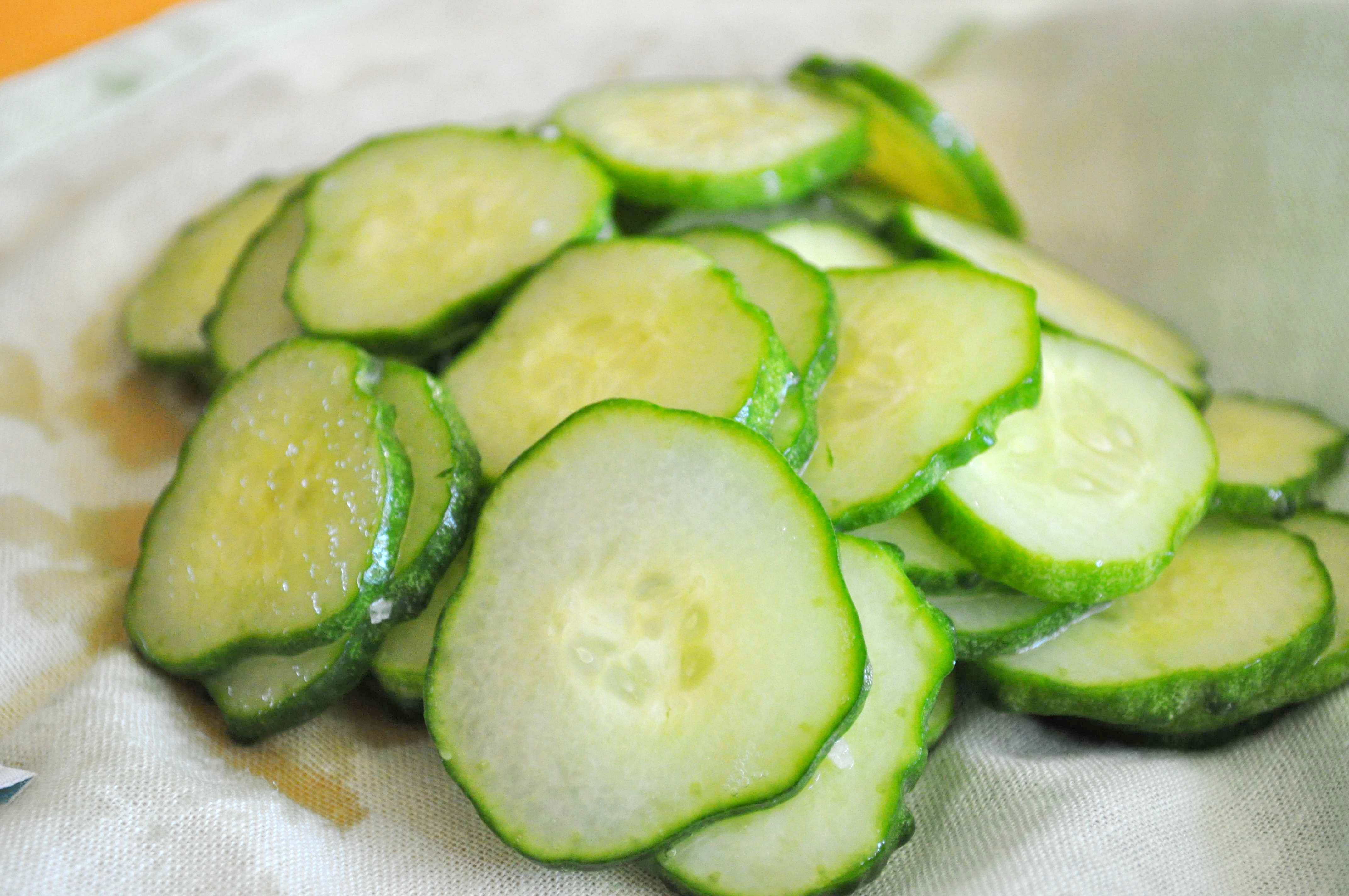 cucumbers (before)
