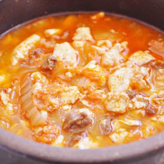 Alaska Pollock Stew with Gochujang - Dongtae Jjigae - Kimchimari