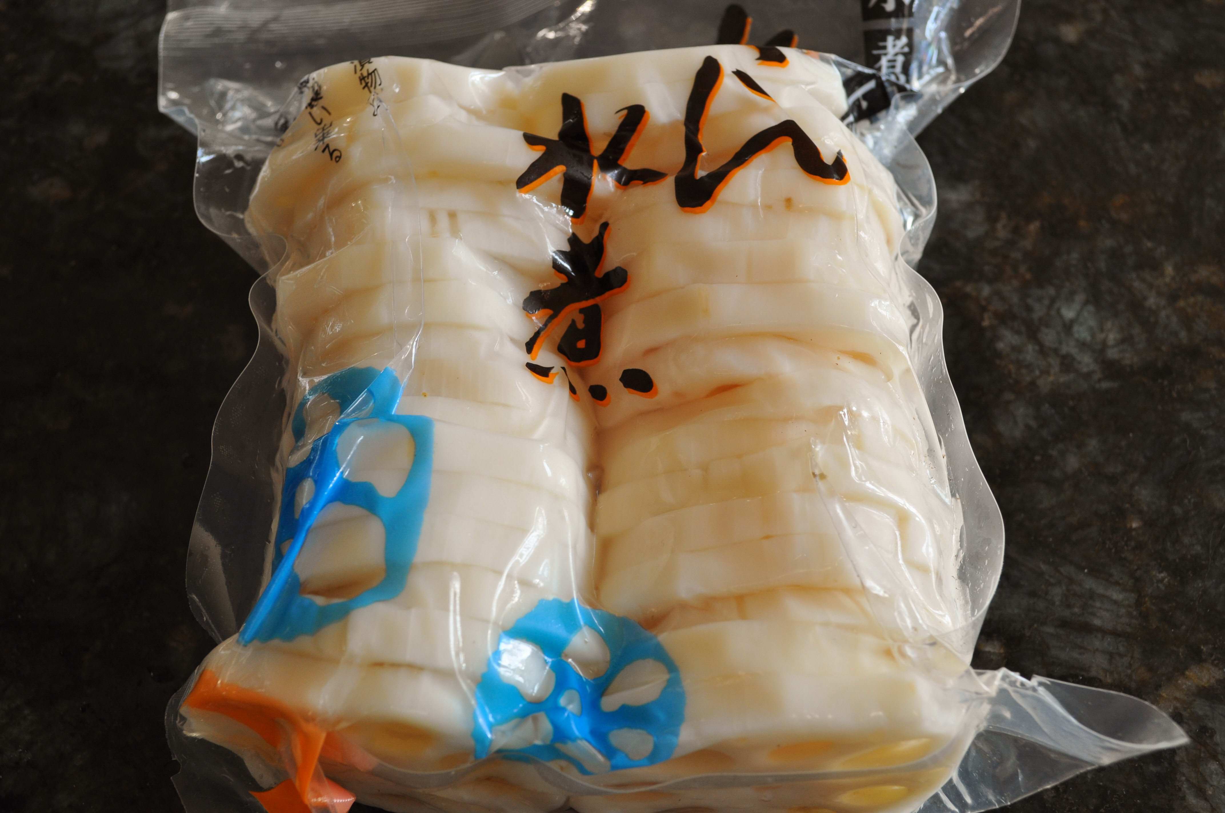 package of blanched lotus roots