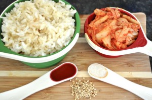 Ingredients for kimchimari