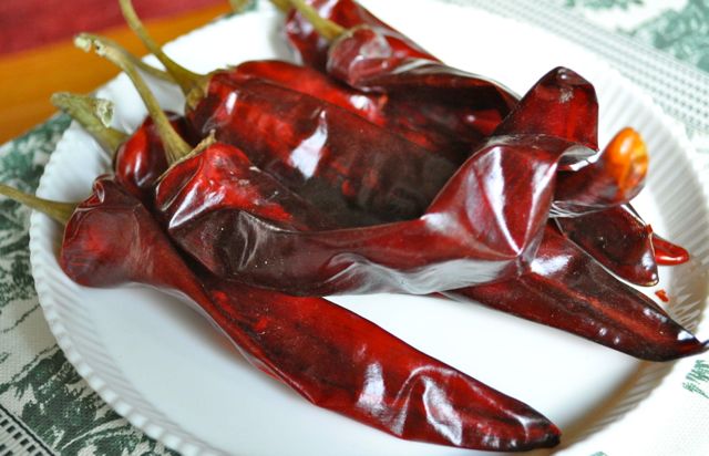 dried Korean red chili peppers