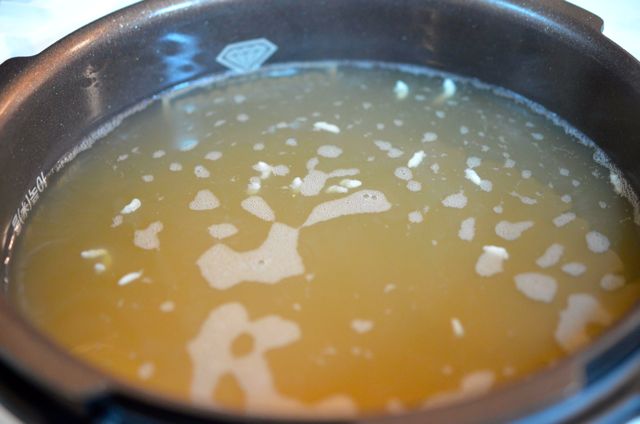 rice floating in rice cooker (sikhye)