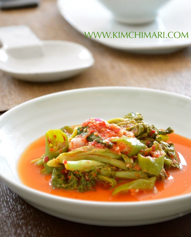 Vegetarian Lettuce Kimchi (상추김치 Sangchoo Kimchi) Kimchimari