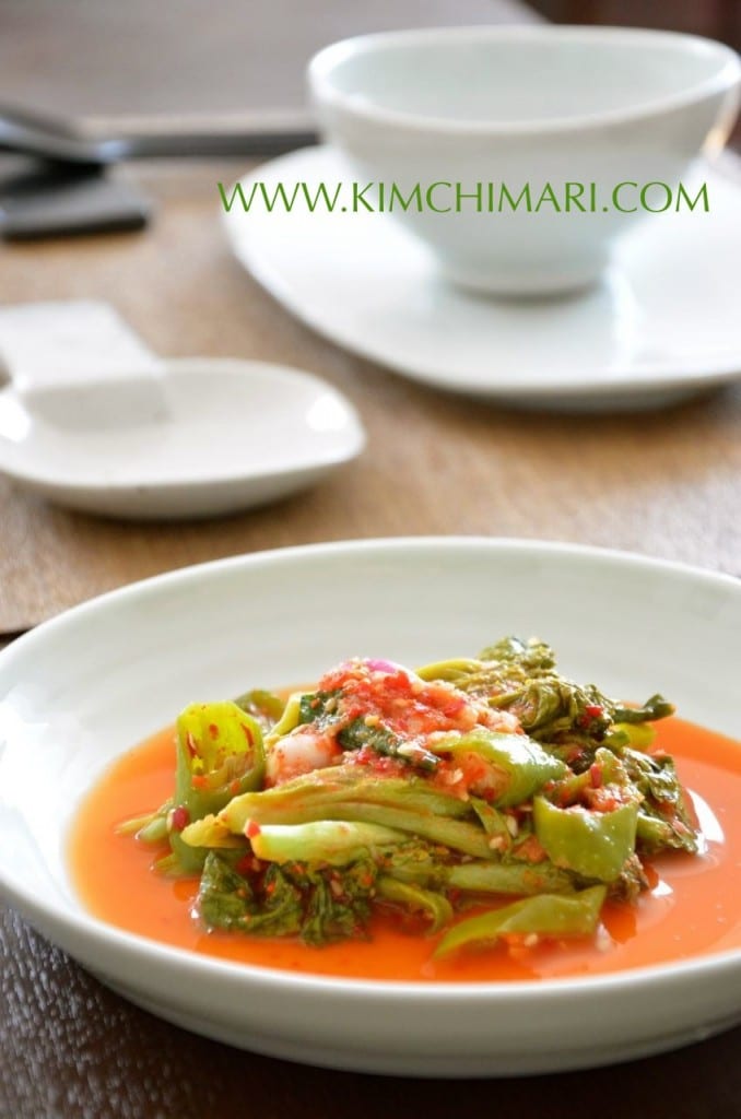 Vegetarian Lettuce Kimchi (상추김치 Sangchoo Kimchi) Kimchimari