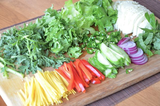 Veggies for Buckwheat noodle salad (막국수 Makguksu)
