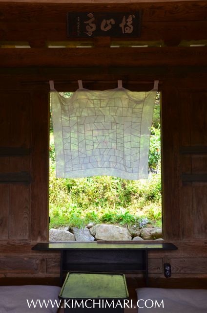 Open window of Historical Korean home