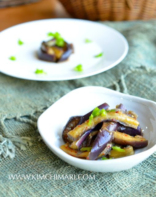 Steamed Eggplant Side Dish (Gaji Namul)