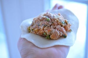how much stuffing to put in your home style Korean mandu