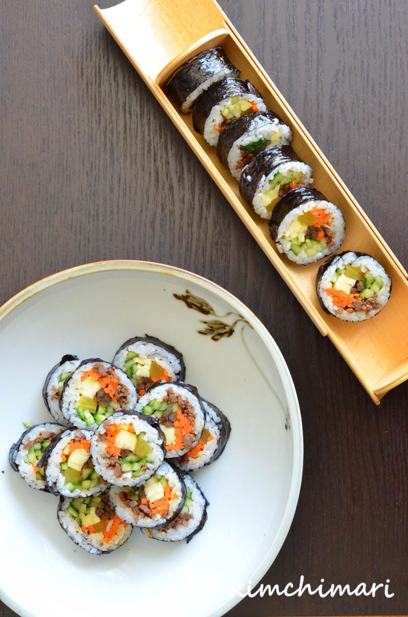 Lunch Box: Korean sushi Roll, Kimbap, Recipe