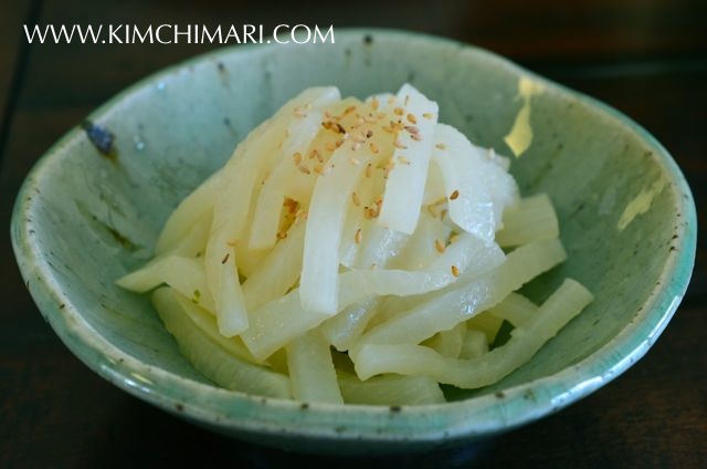 Korean Radish Saute Side Dish (Mu/Moo Namul Banchan)