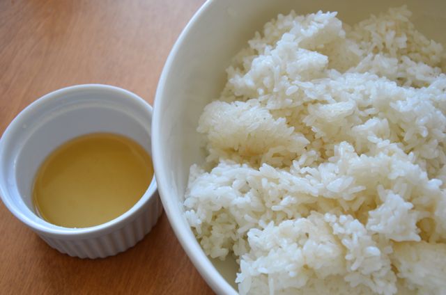 Seasoning rice for Gimbap