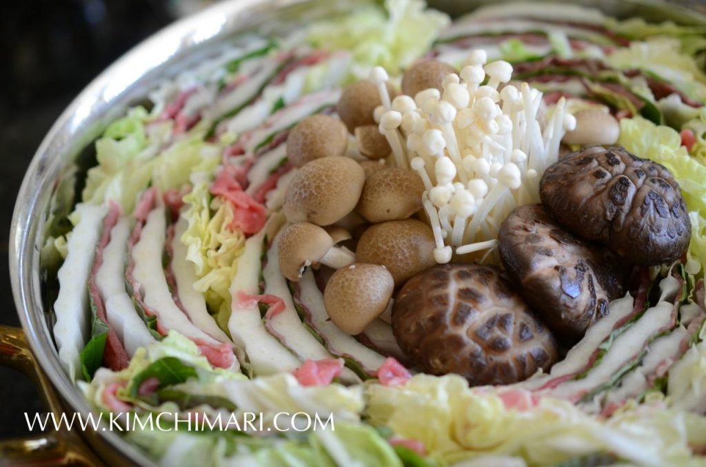 easy and pretty shabu shabu mille-feuille nabe - kimchimari.com