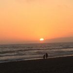 Perfect Sunset in Pajaro Beach, California