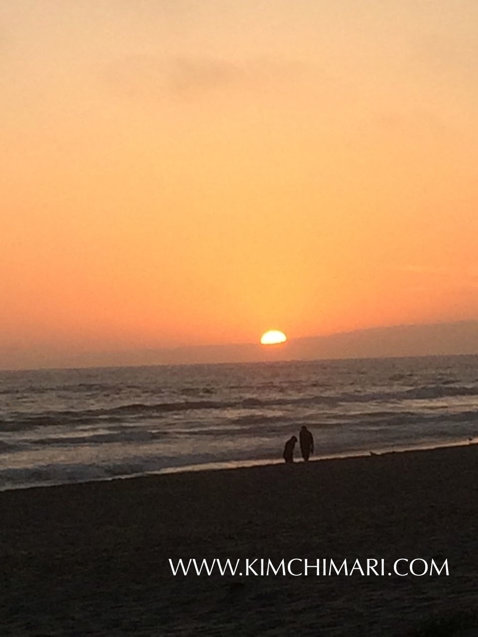 Perfect Sunset in Pajaro Beach, California