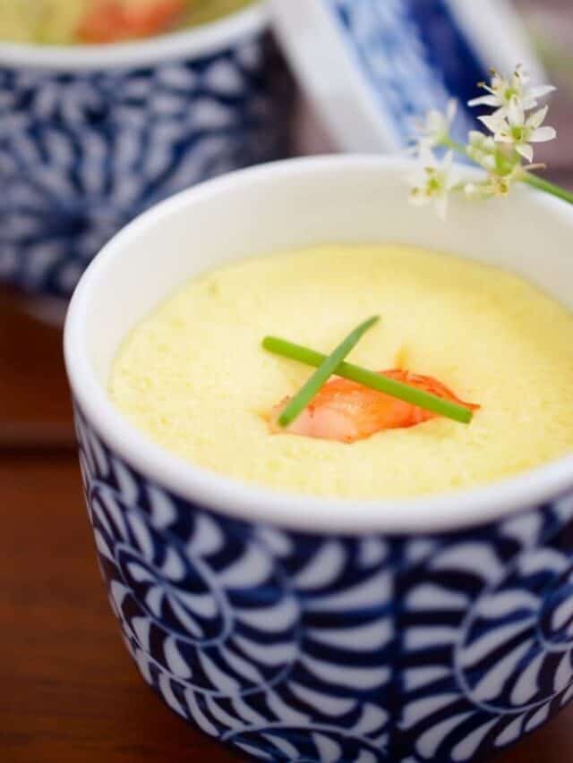 Korean Steamed Eggs With Shrimp And Chives