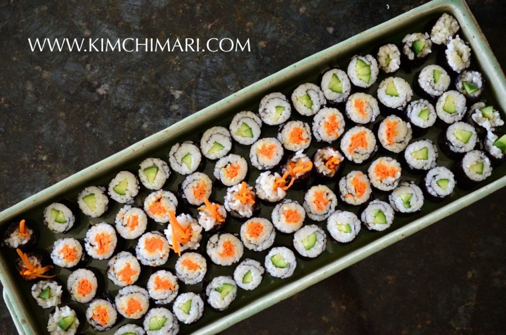 Mini Kimbap tray - kimbap two ways