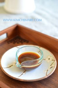 Korean soy mustard sauce (겨자간장 Gyeoja Kanjang) for Mayak Kimbap