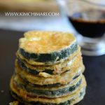 Hobak Jeon (Pan-fried Zucchini) all stacked up!