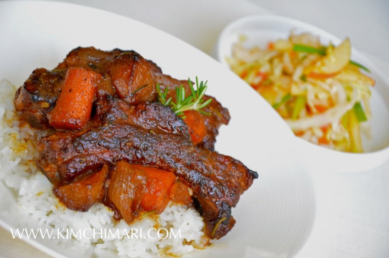Apply Soy Sauce Braised Pork Ribs Kimchimari