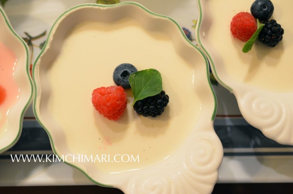 Panna Cotta with berries
