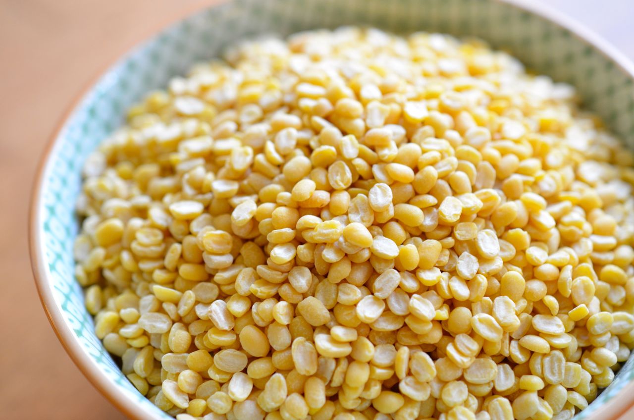 dry split peeled mung beans