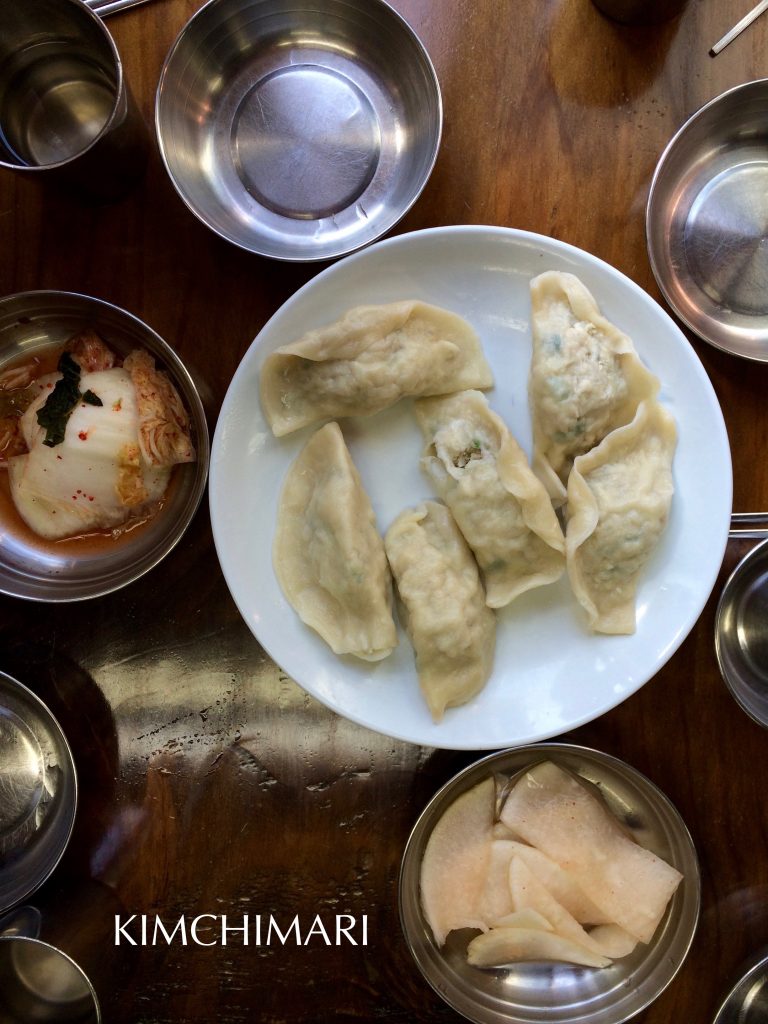 Korean Northern Style Steamed Dumplings at Pildong Myeonok restaurant