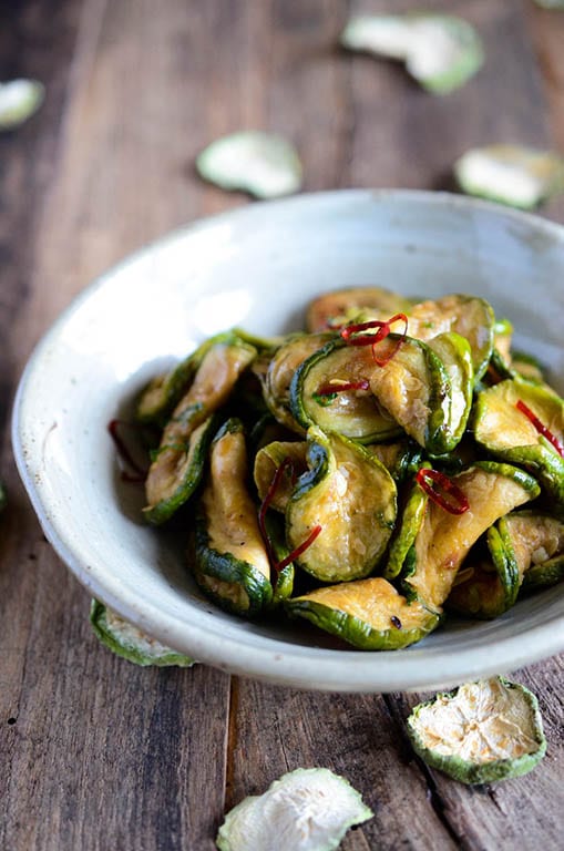 Healthy Dried Zucchini Side Dish-Maleun Hobak Namul