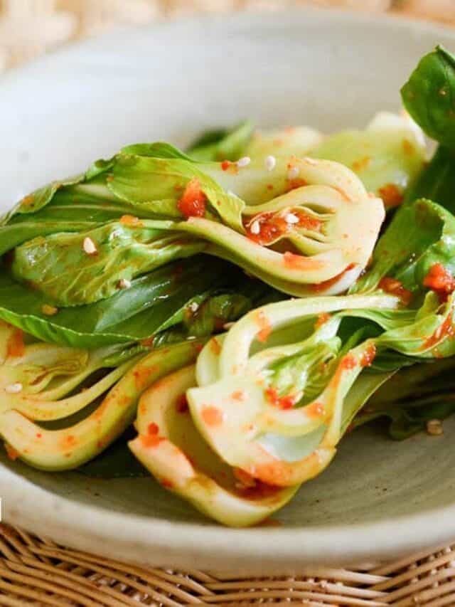 Easy Spicy Baby Bok Choy Salad