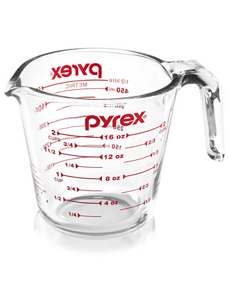 Pyrex glass WET measuring cup