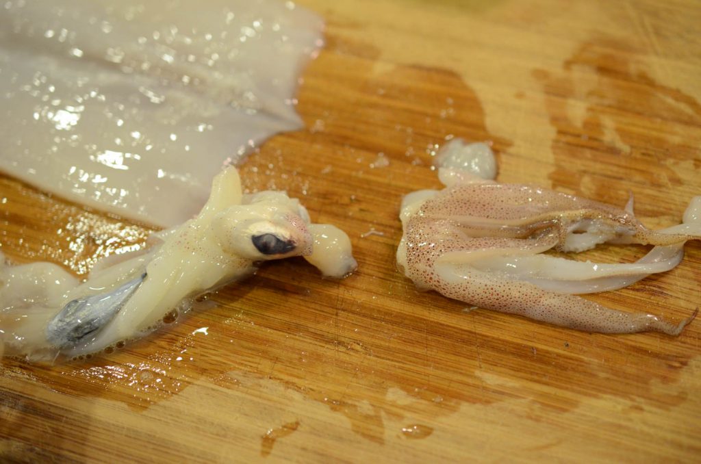 squid legs separated