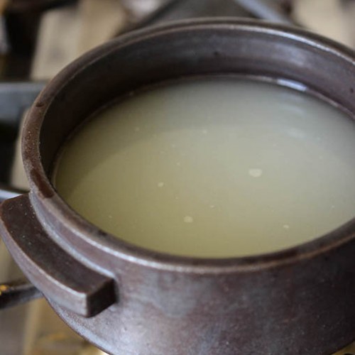 Rice water for Doenjang Jjigae