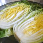 brining cabbage for easy kimchi