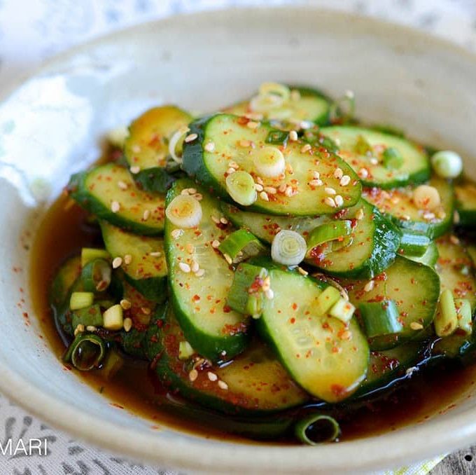 Simple Korean Cucumber Salad (Oi Muchim 오이무침) Kimchimari
