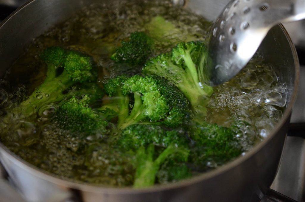 Cooking Broccoli in boiling water