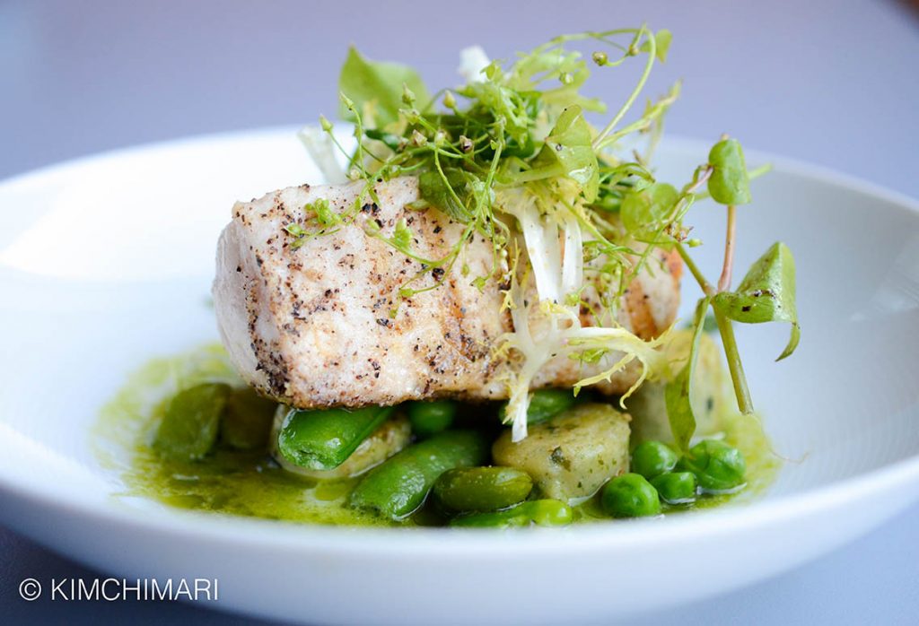 Grilled swordfish with fava beans better light and angle