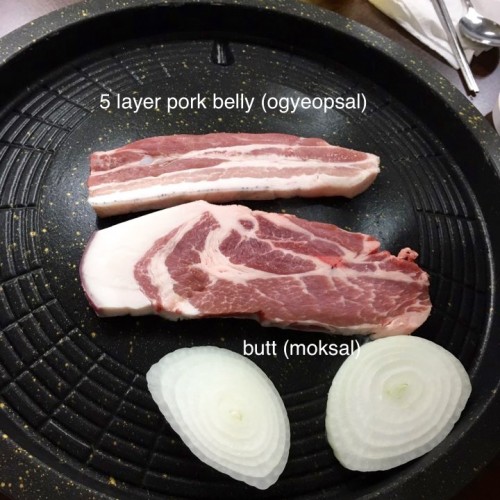 Korean Jeju pork belly and shoulder bbq