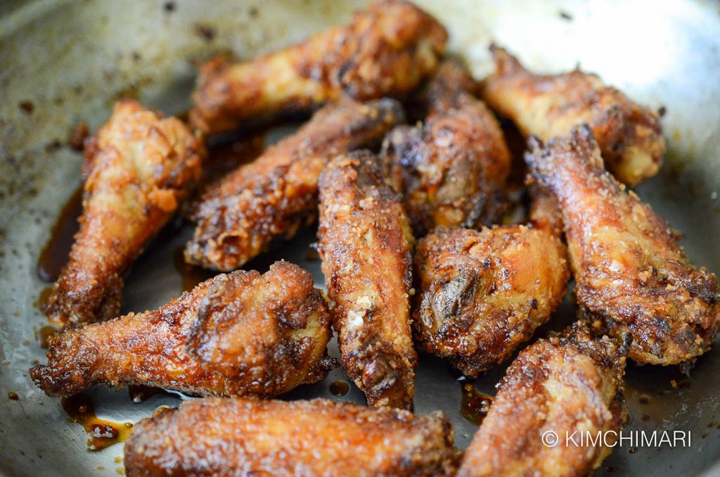 Korean Fried Chicken glazed with sweet soy sauce
