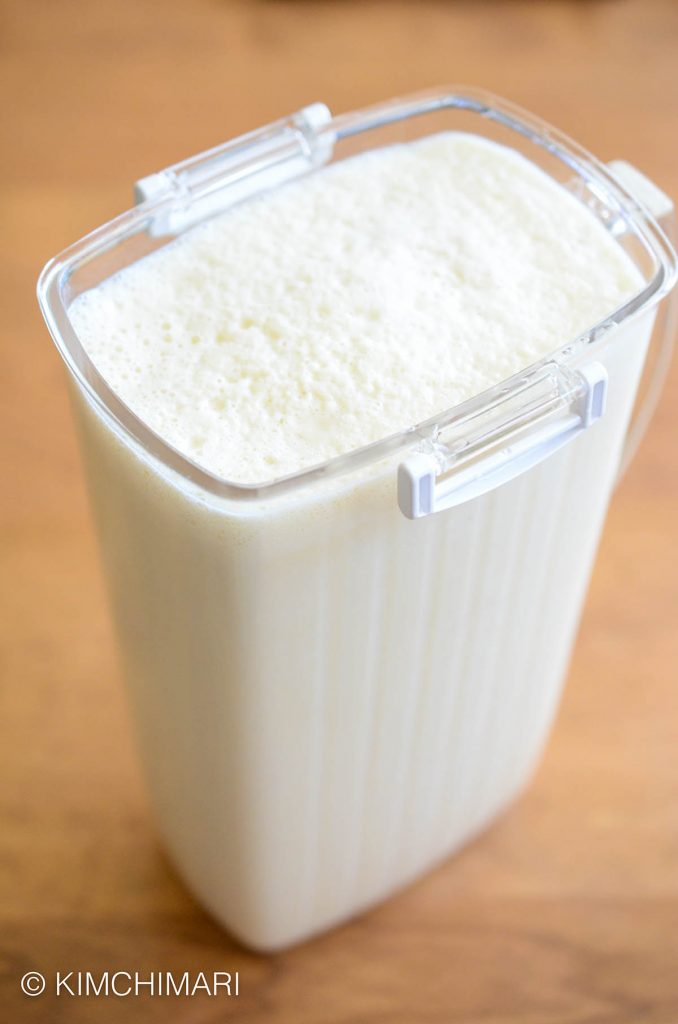 soy milk ready for kongguksu