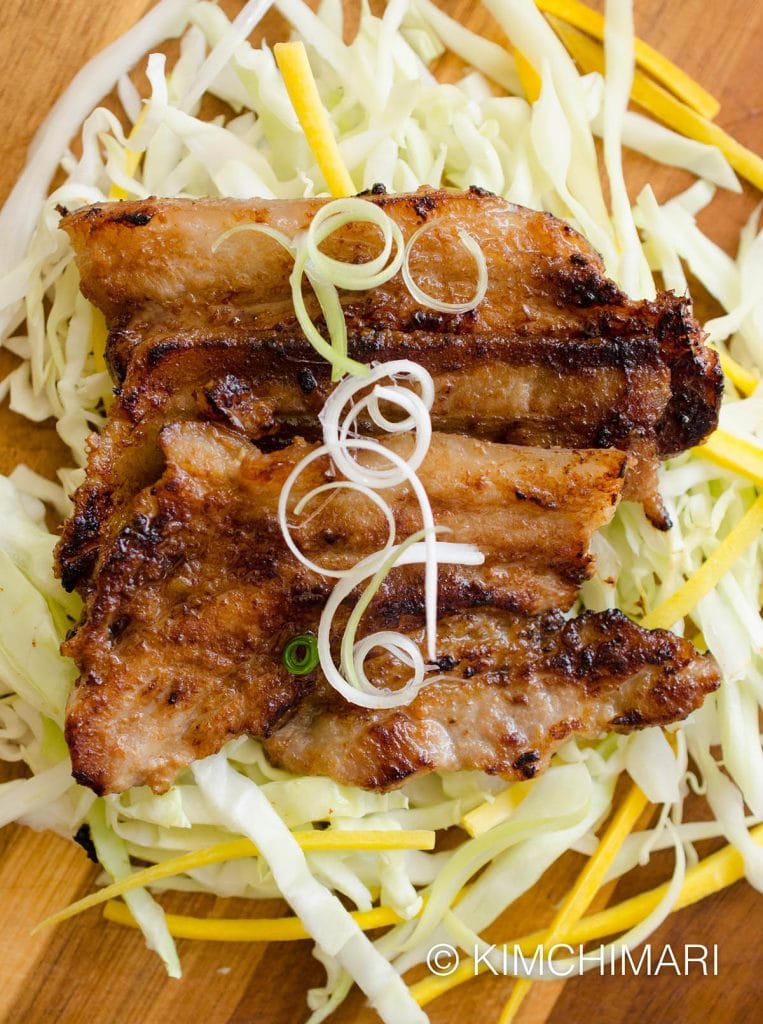 Pan Grilled Miso Pork Belly