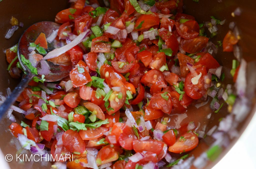 Tomato Salsa for Kalbi Taco