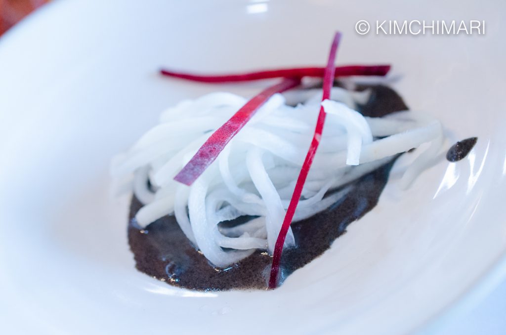 Black Sesame Musaengche (Korean Radish Salad)