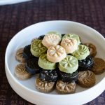 Sesame Tea Cookies (Korean Dasik) -White Sesame, Green Tea, Black Sesame, Brown Sesame