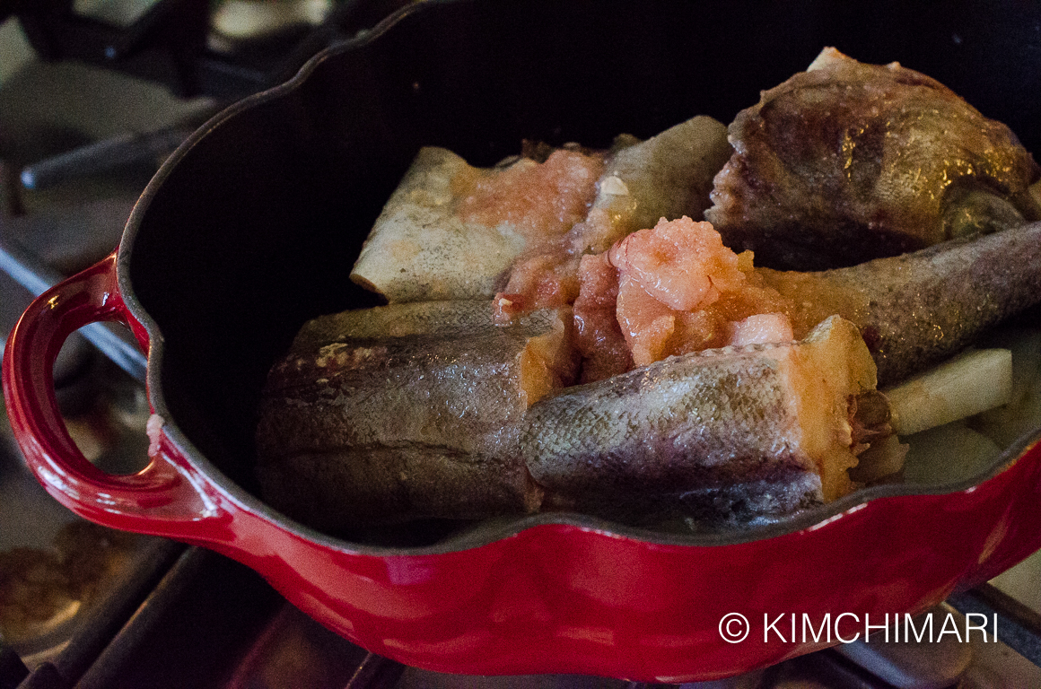 Alaska Pollock Stew with Gochujang - Dongtae Jjigae - Kimchimari