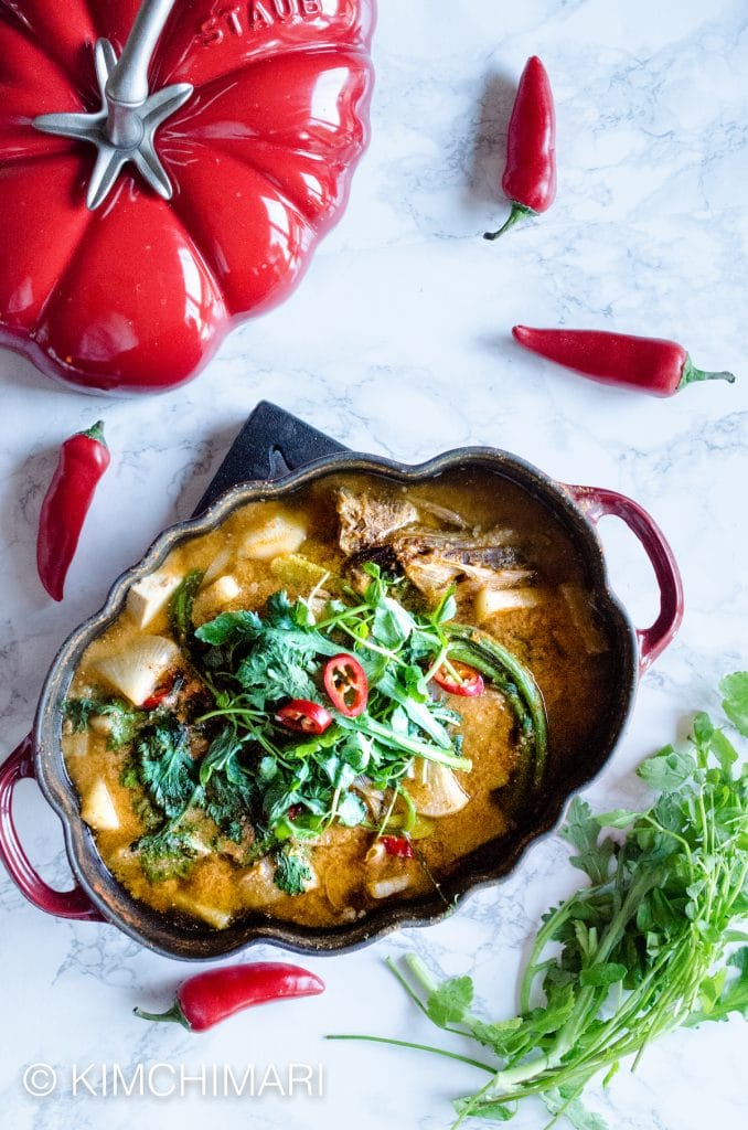 Spicy Alaska Pollock Stew - Dongtae Jjigae
