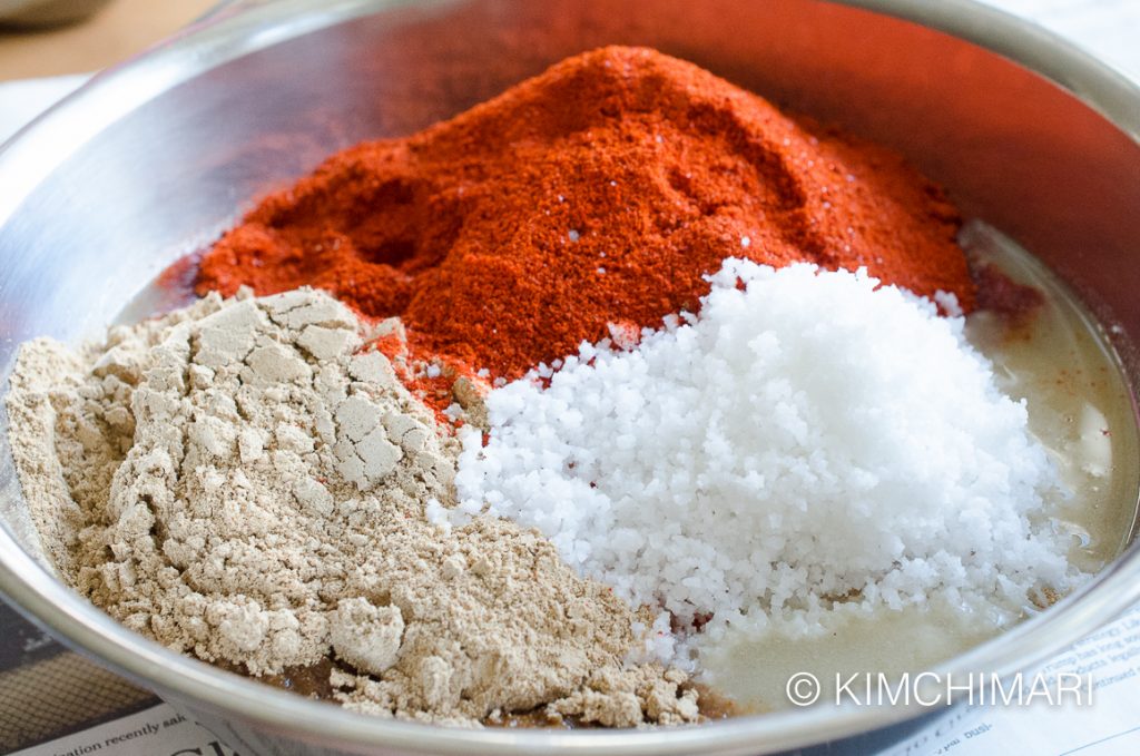 meju chili powder salt for gochujang