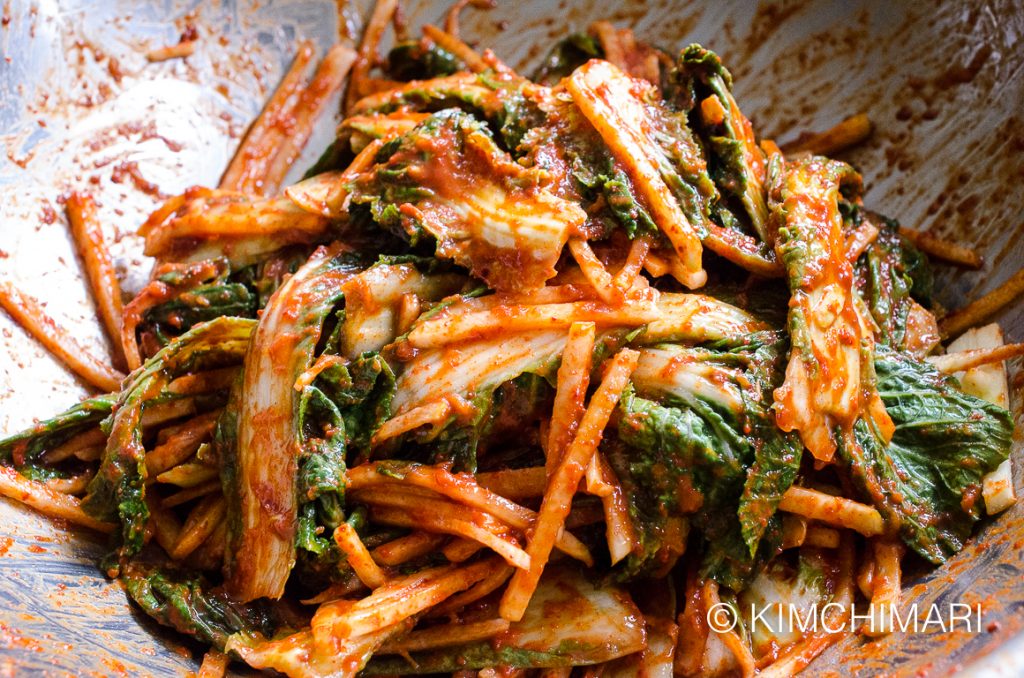 Vegan Kimchi all mixed